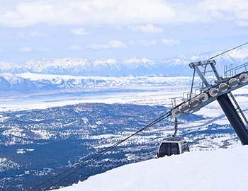 The gondola at Mammoth Mountain