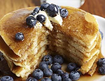 Blueberry breakfast waffles at The Stove