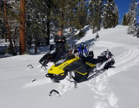 Snowmobiling
