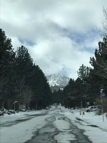 Overcast day in Mammoth Lakes, CA