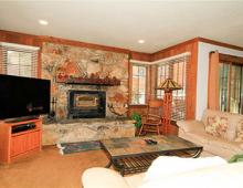 Interior of a two bedroom Mammoth Mountain rental