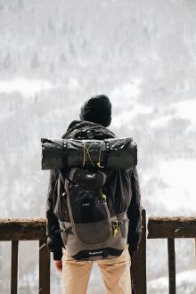 Man with backpack