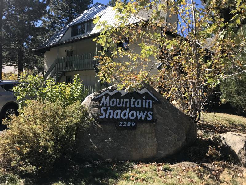 Mountain Shadows condominium complex in central Mammoth Lakes