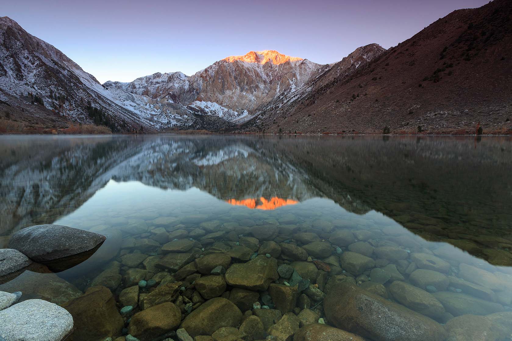 Convict Lake hiking views at Mammoth Lakes