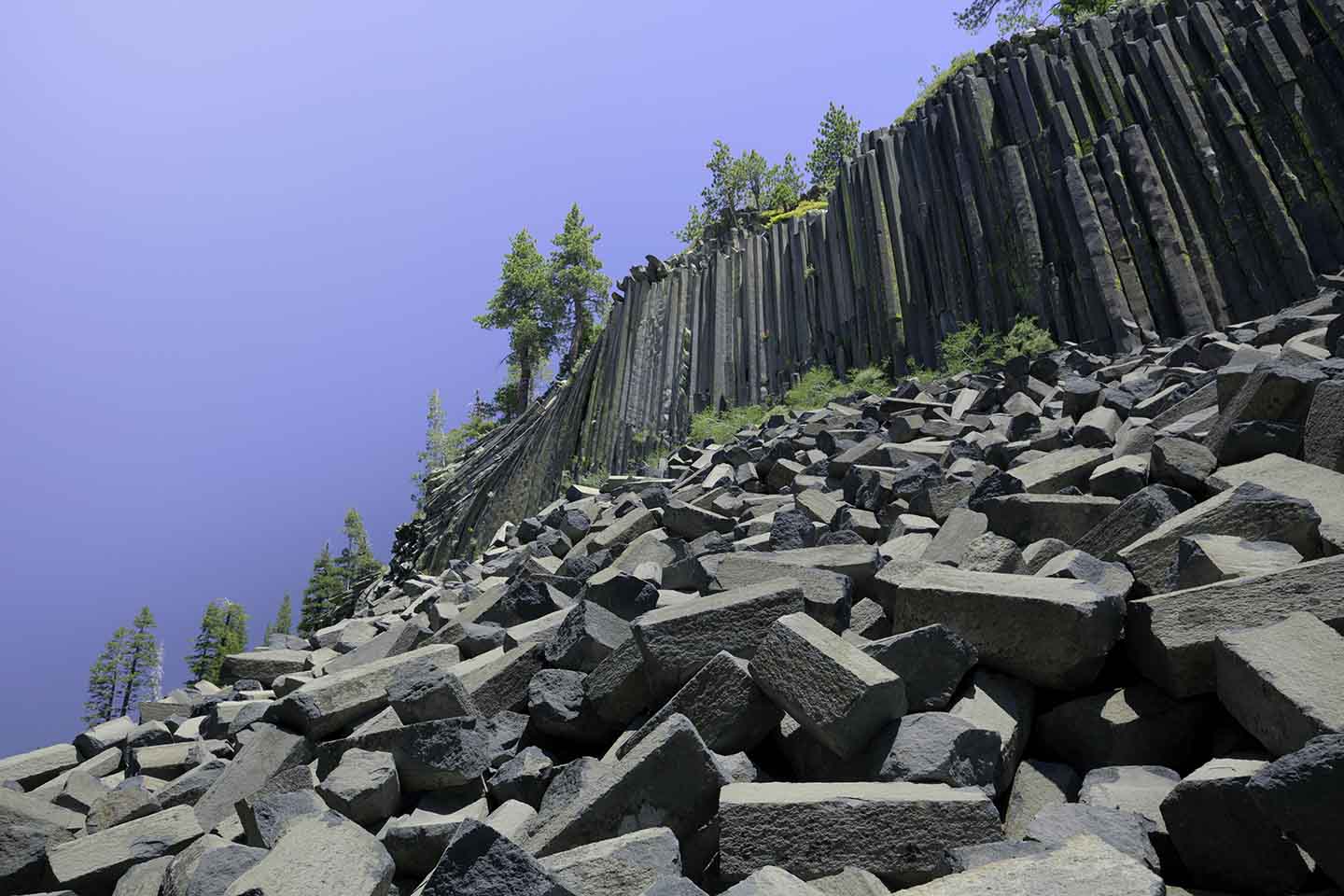 Basalt columns at Devils Postpile National Monument